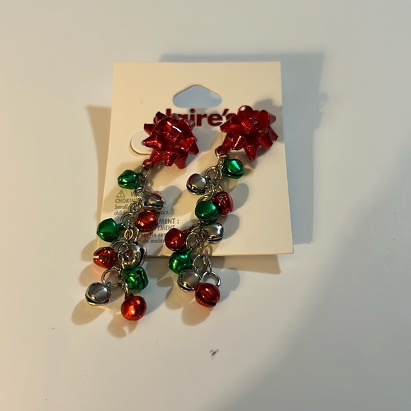 #532 Claire’s Bows and Bells Earrings - Picture 1 of 3